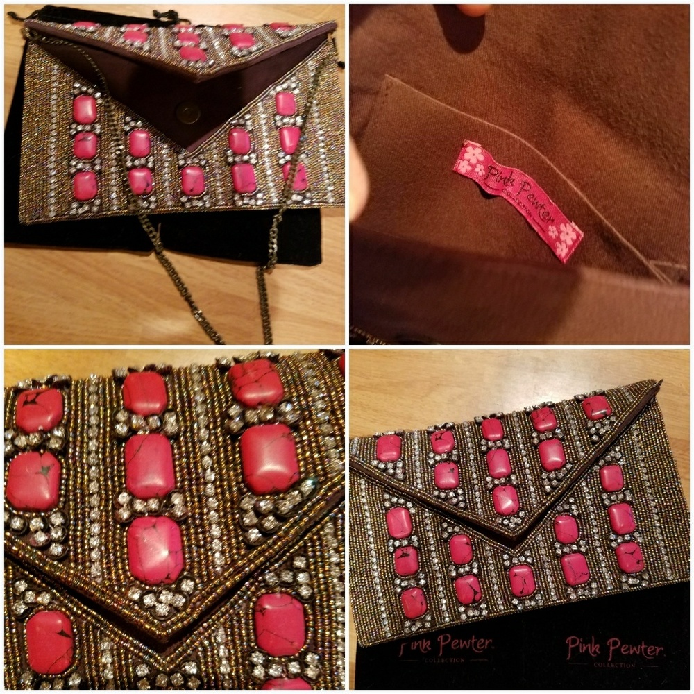 💚SALE💚CRYSTAL/STONE/BEADED PURSE